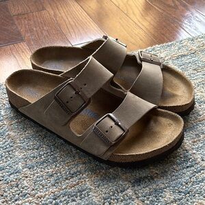 Birkenstock Taupe Double Strap Sandals
